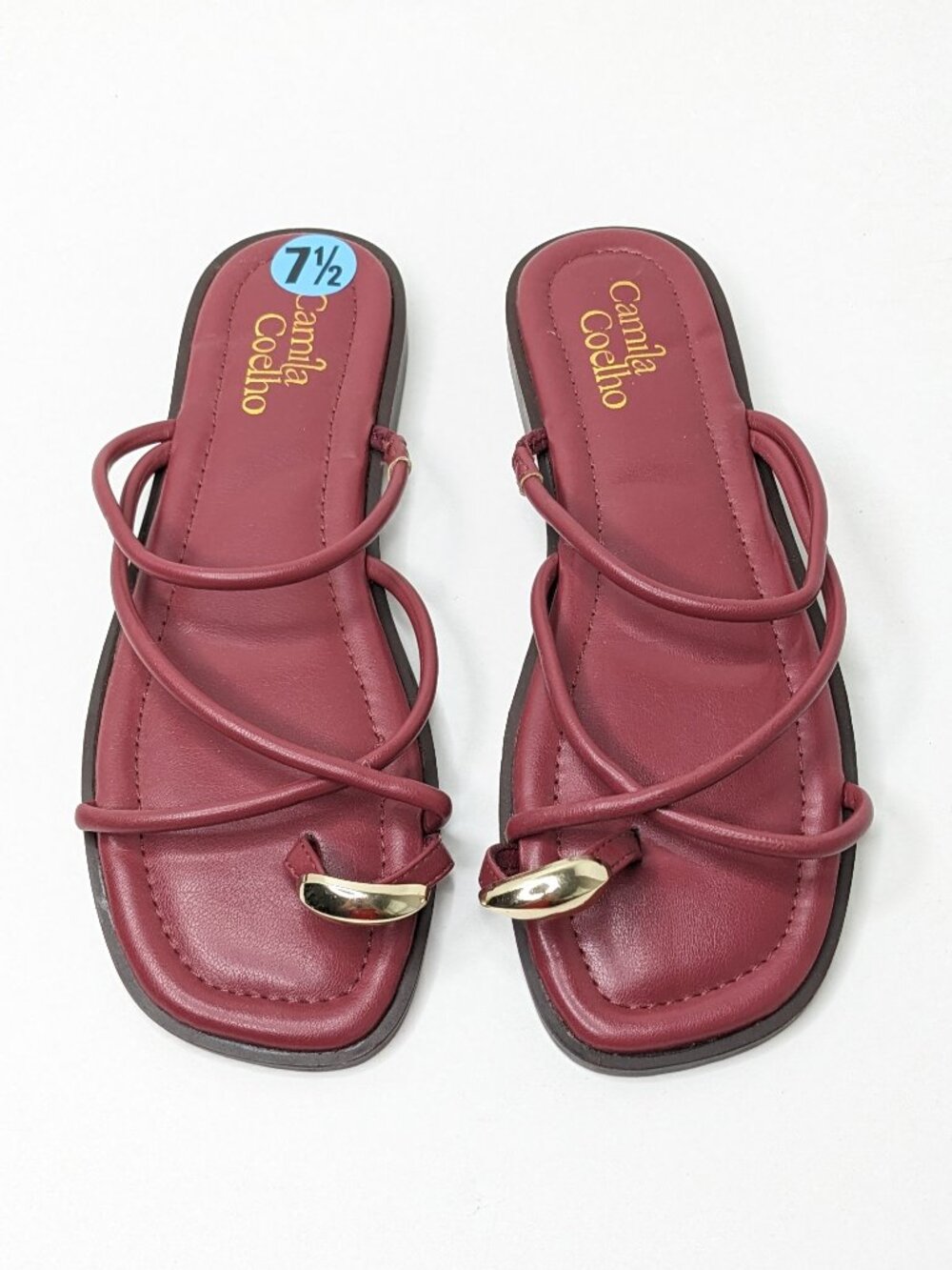 Camila Coehlo Venue Toe Ring Strappy Sandals, Purple, Women's 7.5